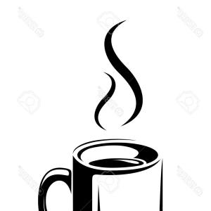 300x300 Photostock Vector Cup Of Tea Or Coffee Vector Black Silhouette