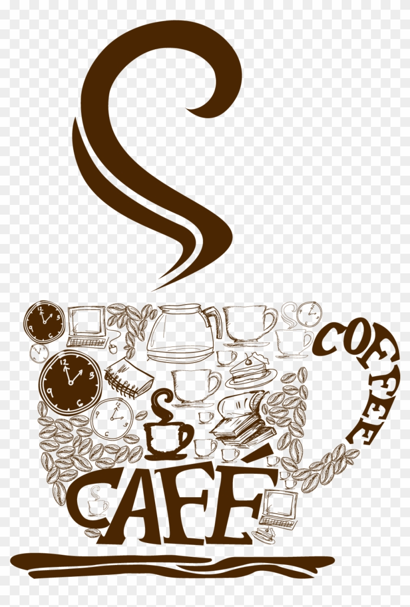 840x1244 Coffee Clipart Vector Png