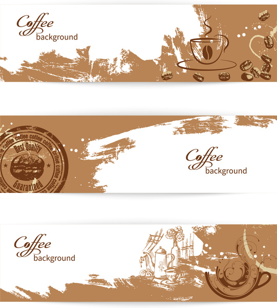 541x600 Coffee Banner Background Free Vector In Adobe Illustrator Ai ( .ai