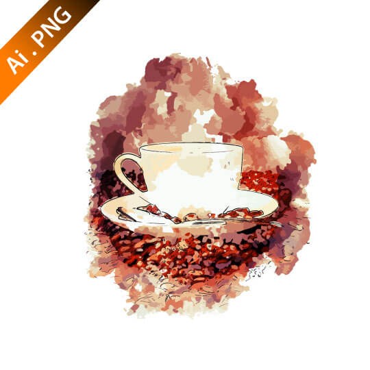 540x540 Coffee Png Vector Amp Pod Design Template Logo Design Service, Web