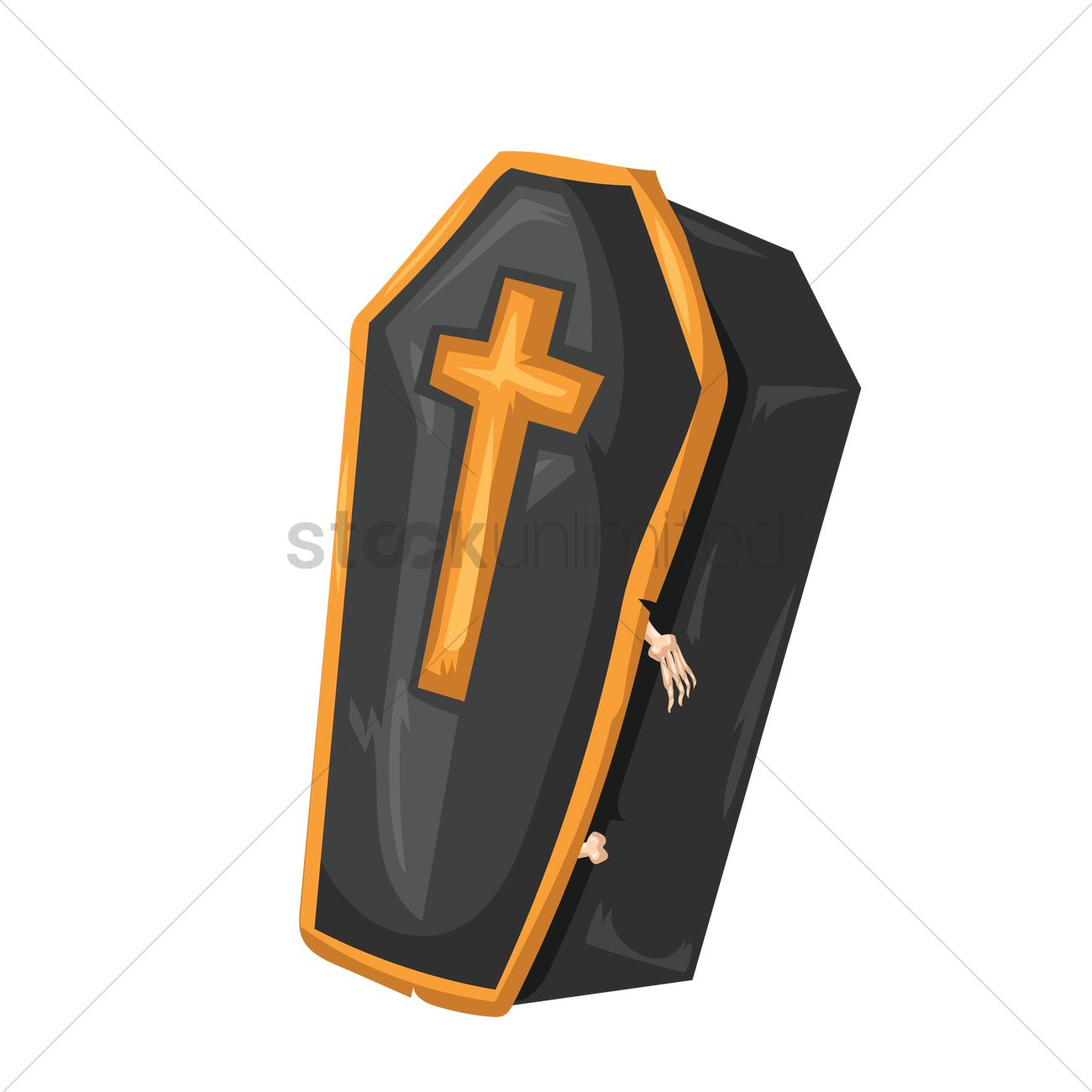 1300x1300 Coffin Vector Image