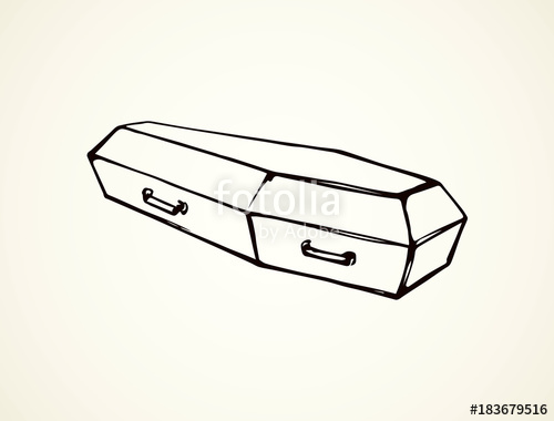 500x380 Coffin. Vector Drawing Stock Image And Royalty Free Vector Files