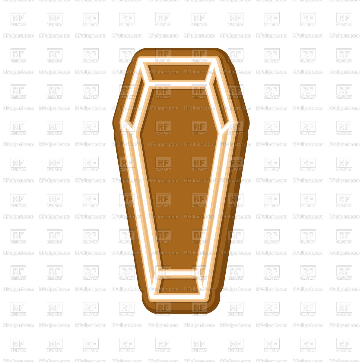 1200x1200 Halloween Cookie Coffin Vector Image Vector Artwork Of Objects
