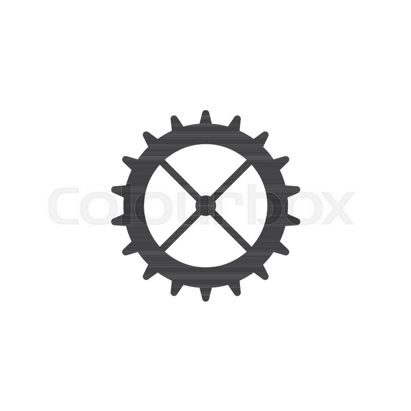 800x800 Cog Wheel Vector Icon. Filled Flat Sign For Mobile Concept And Web