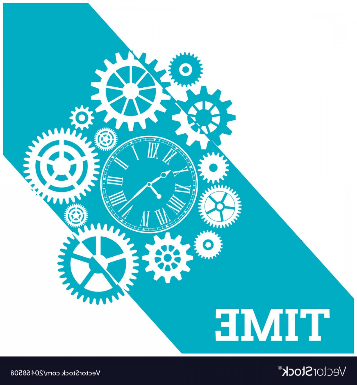 1200x1296 Time Watch Gears Cog Blue Background Image Vector Sohadacouri