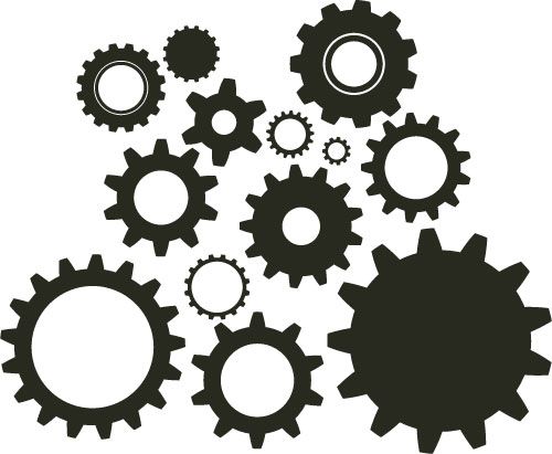 500x411 Vector Art Gears Gears Clipart Diy Steampunk Cogs