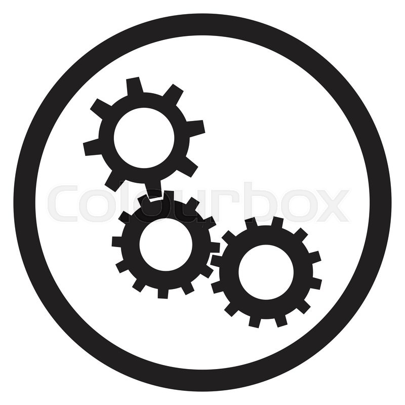 800x800 Cogwheel Gear Mechanism Icon Black White. Gears Wheel Cogs And