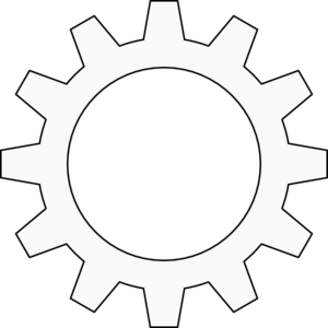 300x300 Cog Cogwheel Outline Clip Art