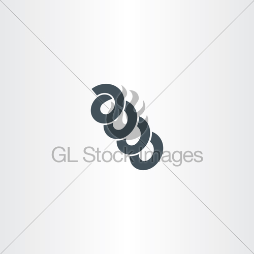 500x500 Metal Spiral Spring Vector Icon Gl Stock Images