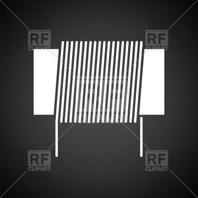 400x400 Inductor Coil Icon Vector Image Vector Artwork Of Signs, Symbols