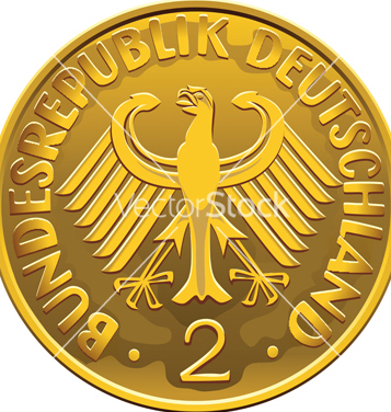357x376 Free German 2 Dollar Coin Vector Free Vector Download 266811