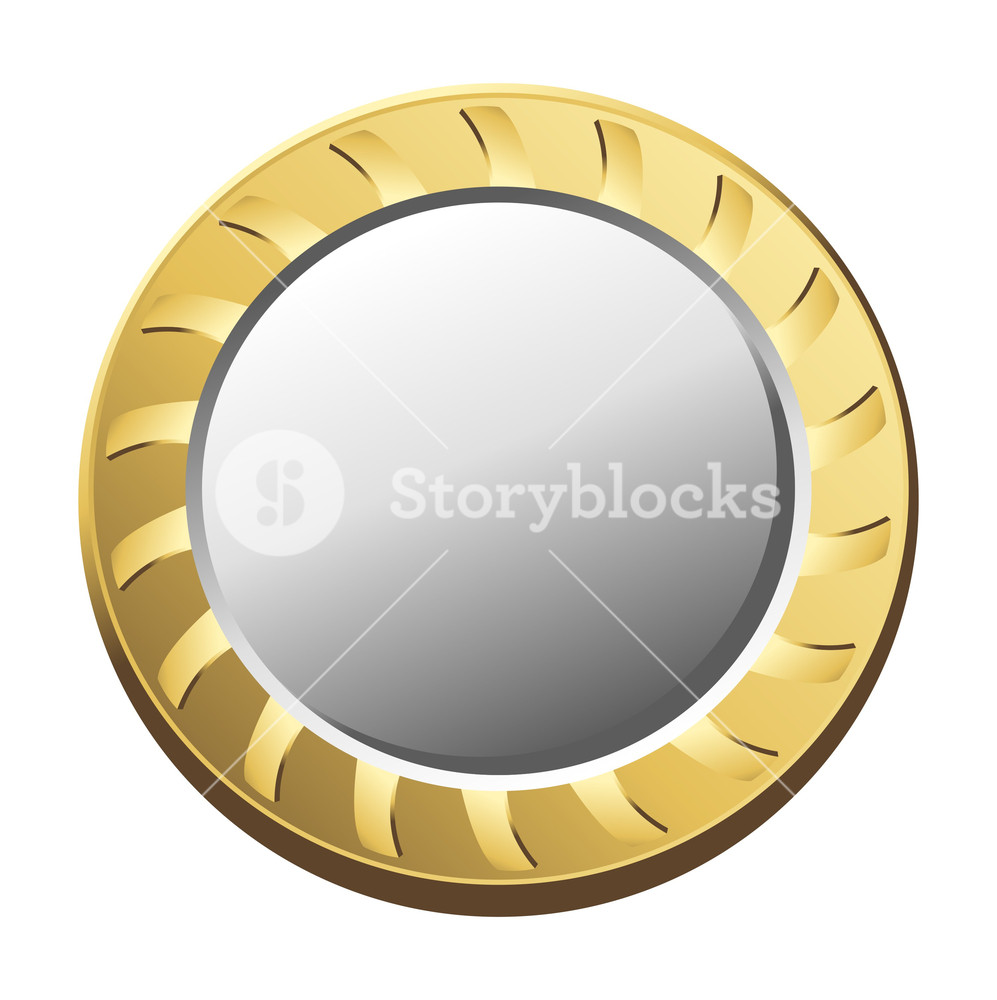 997x1000 Golden Coin Vector Royalty Free Stock Image