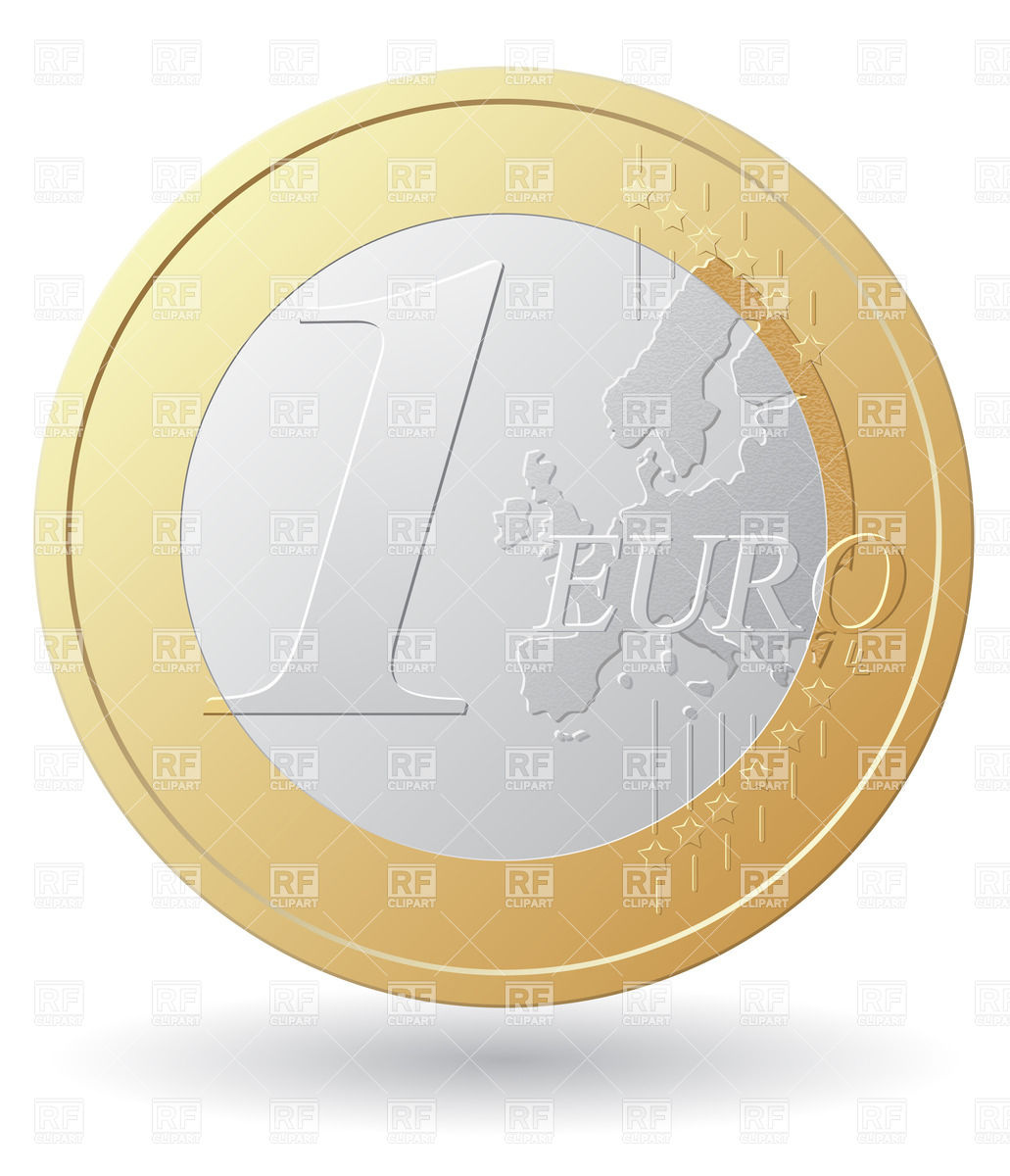 1031x1200 One Euro Coin Vector Image Vector Artwork Of Business, Finance