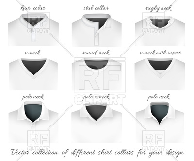 400x331 Different Collars For Your Design Vector Image Vector Artwork Of