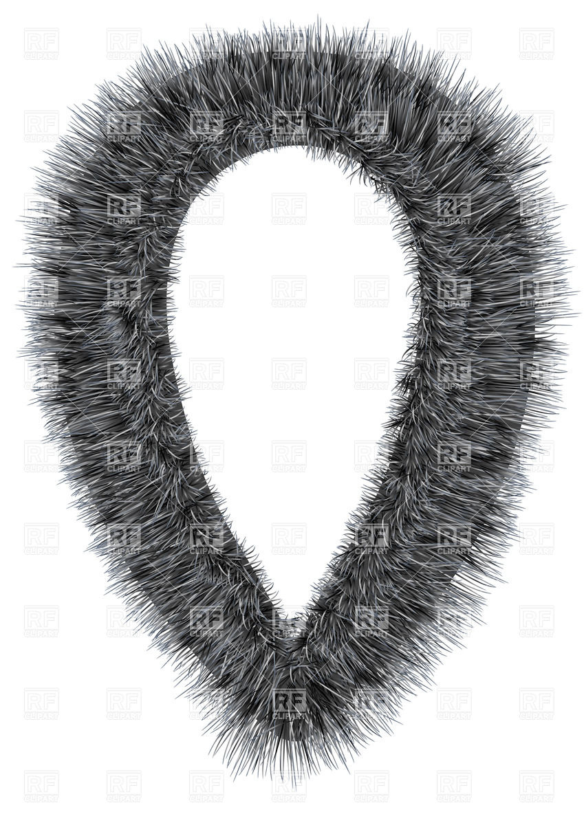 849x1200 Fur Collar Vector Image Vector Artwork Of Objects Arkela