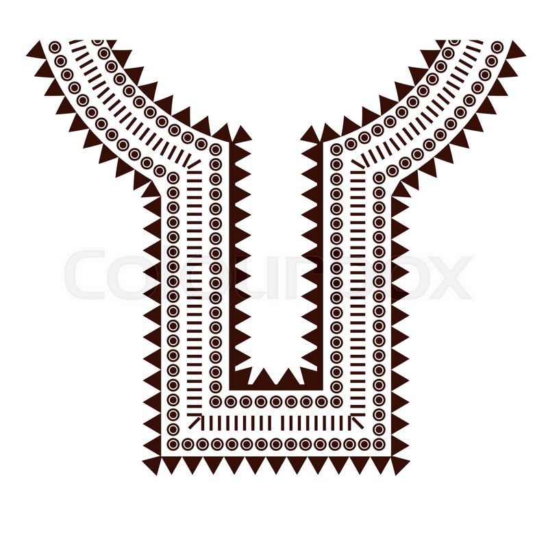 800x800 Geometric, Tribal Jewelry Collar Clothes. Aztec Ornament