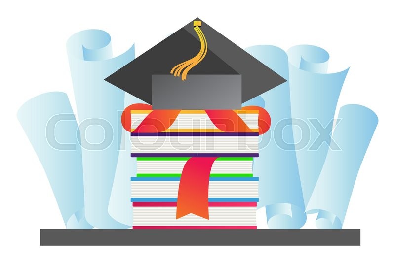 800x532 Graduation Hat Vector Illustration. Education Hat, Students Or
