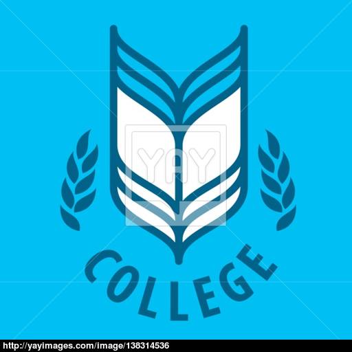512x512 Abstract Vector Logo Book For College Vector