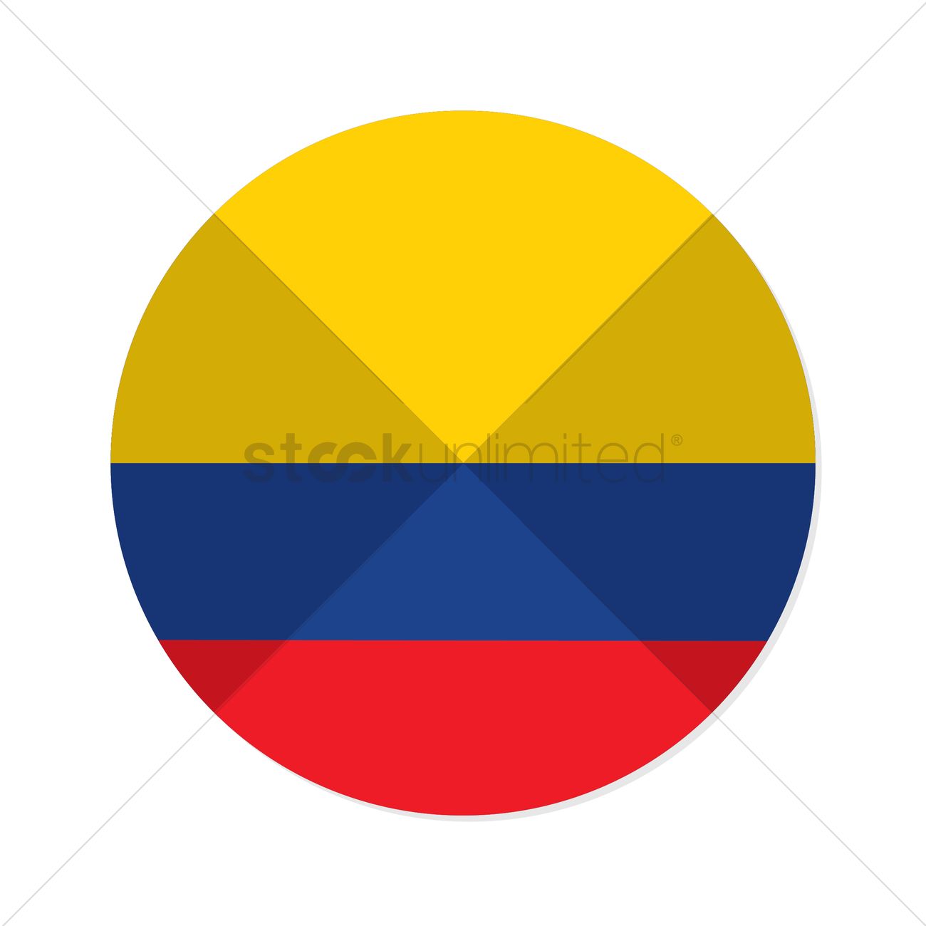1300x1300 Colombia Flag Vector Image