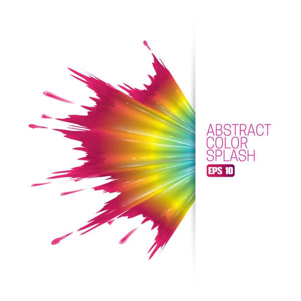 600x600 White Background And Abstract Color Splash Vector Material 12 Free