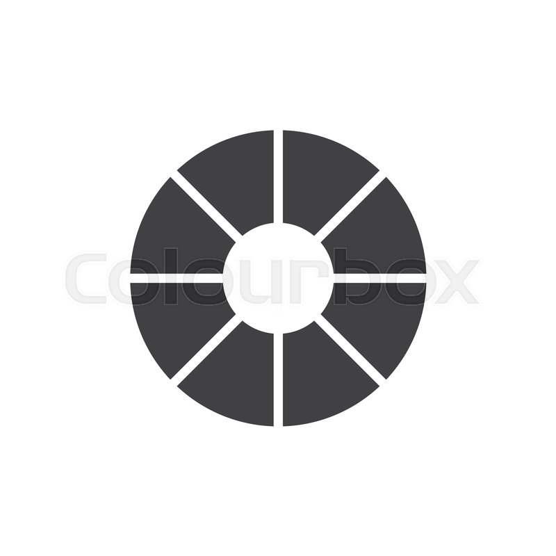 800x800 Color Wheel Vector Icon. Filled Flat Sign For Mobile Concept And