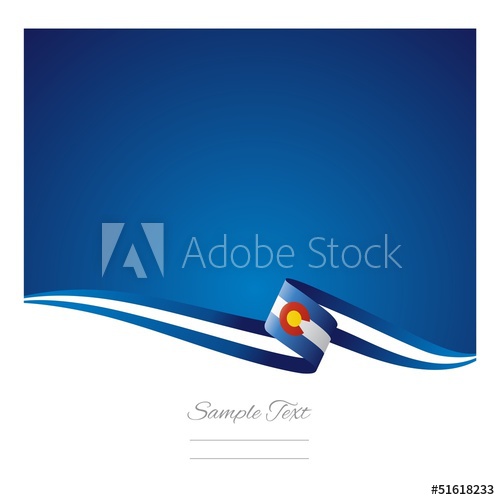 500x500 Abstract Color Background Colorado Flag Vector