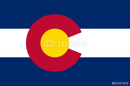 500x333 Vector Colorado State Flag Wall Murales
