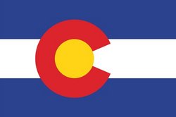 250x166 Vector Colorado Flag Stock Vector