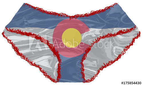 500x302 Colorado Flag Panties