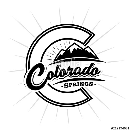 500x500 Colorado Springs Logo. Vector And Illustration. Stock Image And