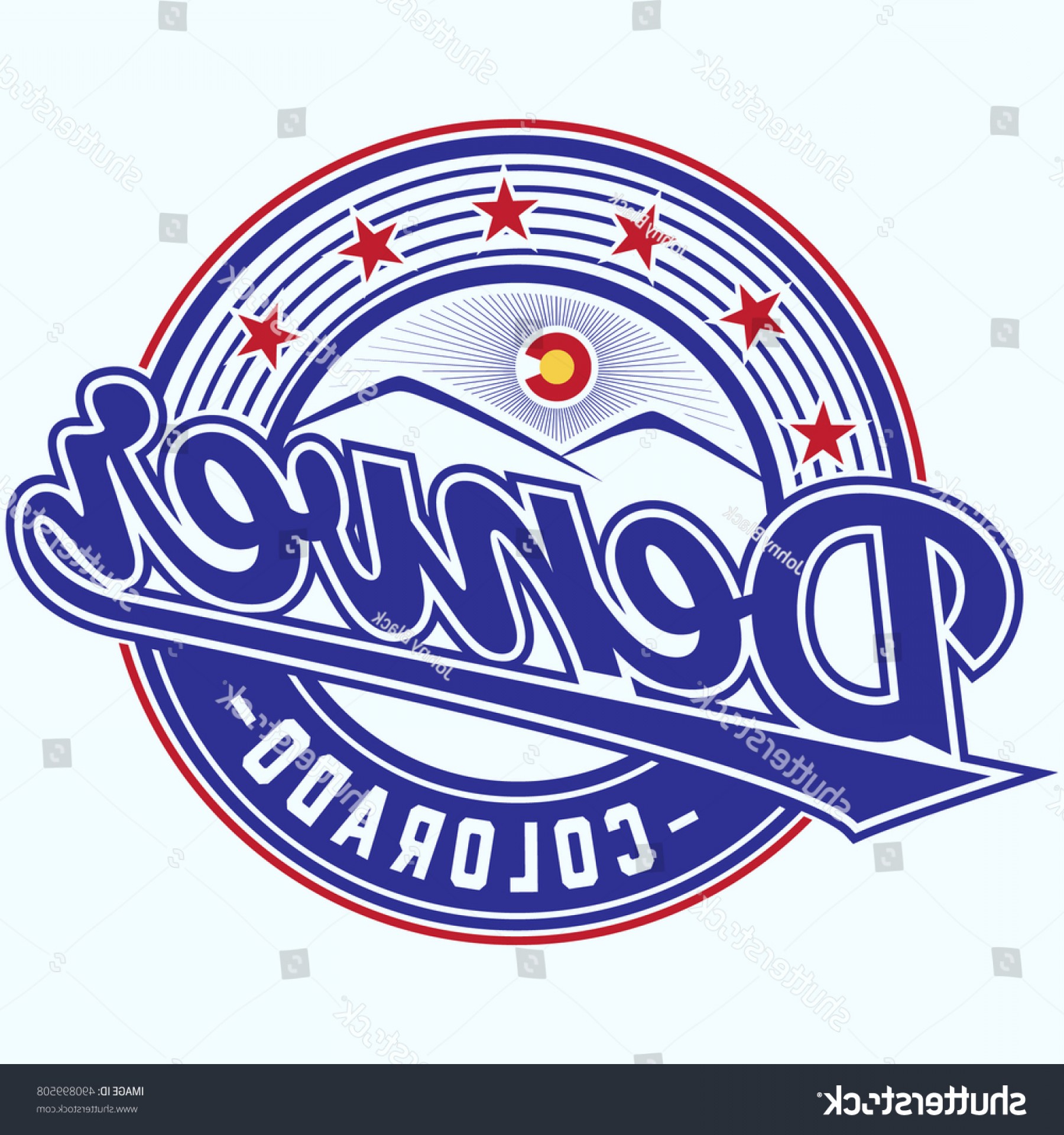 1800x1920 Denver Colorado Logo Vector Illustration Shopatcloth