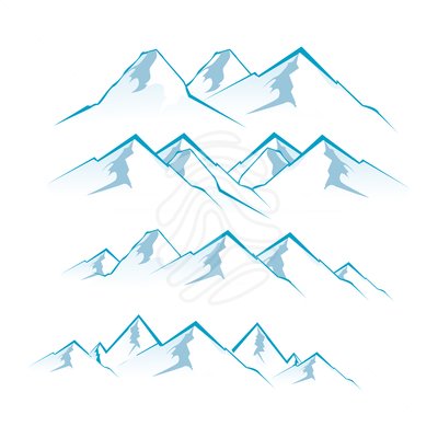 400x400 Colorado Mountain Clipart