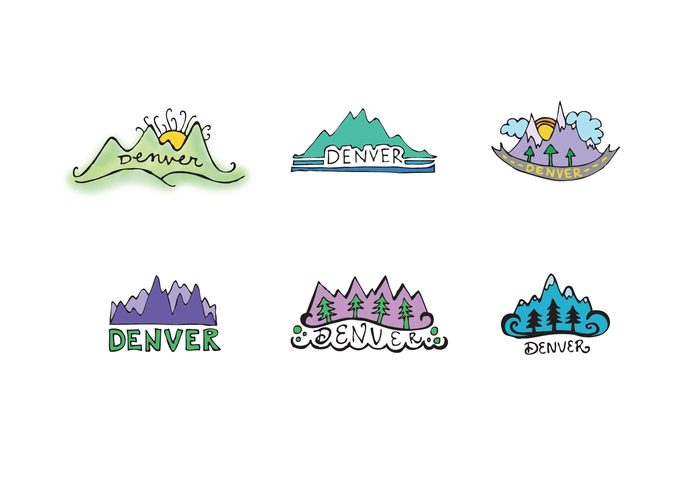 700x490 Free Denver Mountains Vector Series