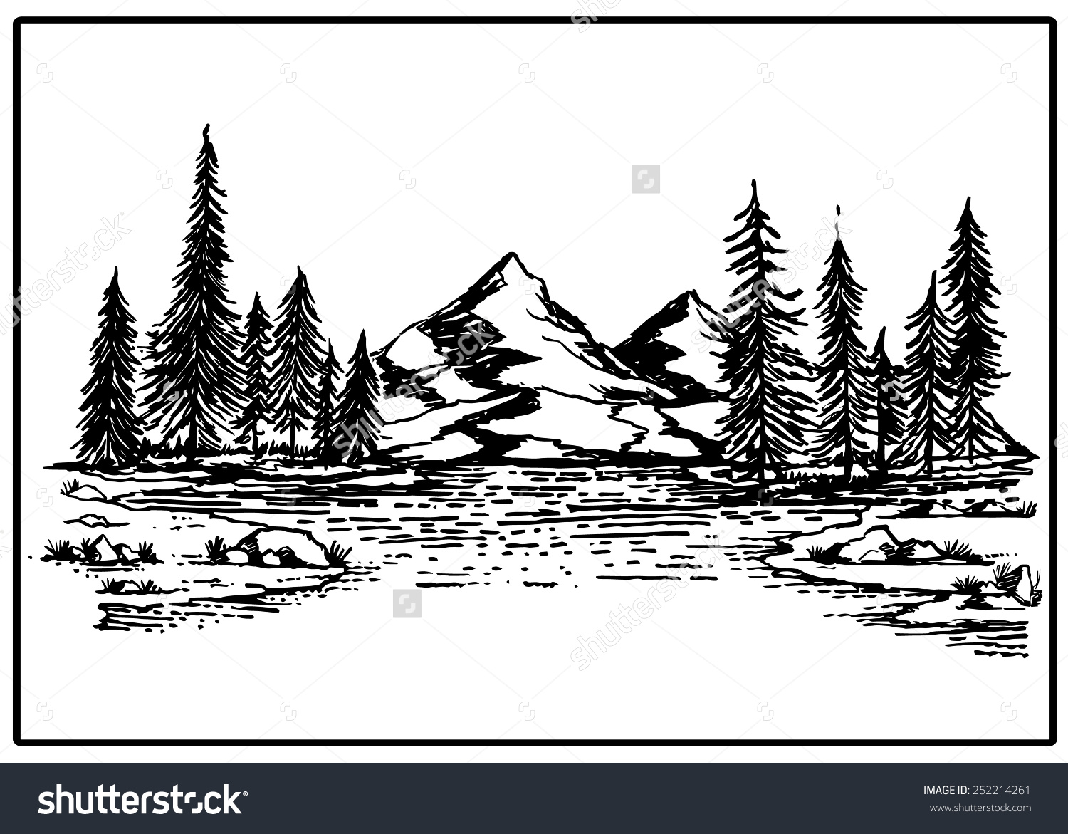 1500x1171 Pine Clipart Mountain Tree