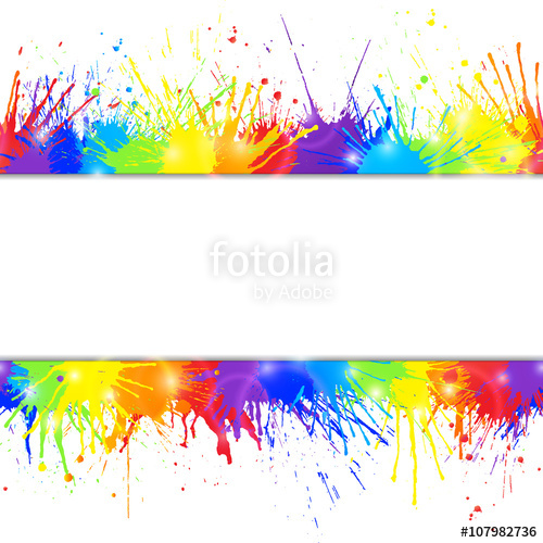 500x500 Bright Seamless Colorful Background With Rainbow Colored Paint