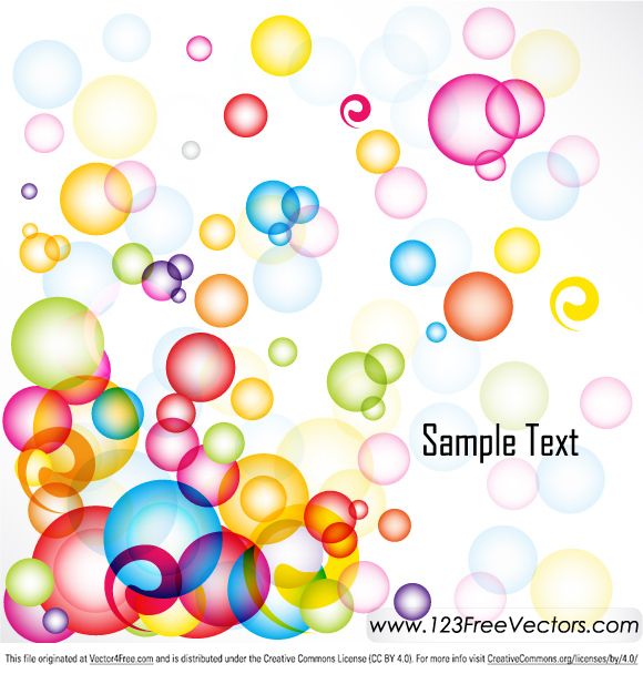 580x608 Free Abstract Colorful Background Vector