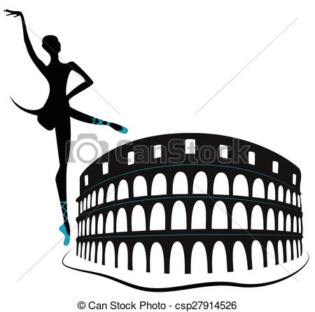 450x446 Colosseum Clipart Cartoon