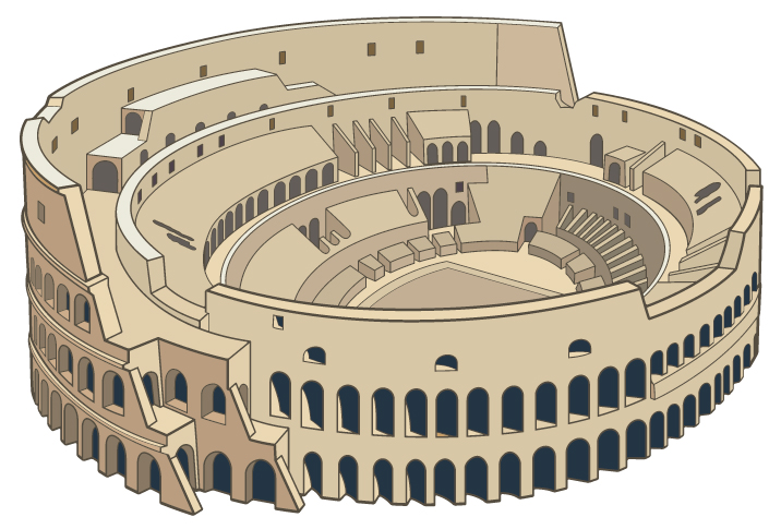 716x485 Colosseum Icon By Lazunov