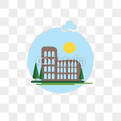 400x400 Colosseum Vector Icon Isolated On Transparent Background