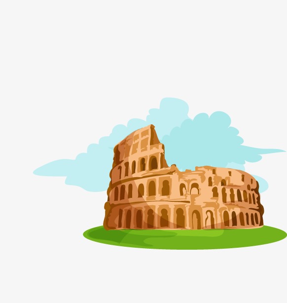 582x614 Colosseum, Roman Colosseum, Roman Architecture, Colosseum Vector