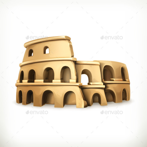 590x590 Colosseum Vector Icon By Allevinatis Graphicriver