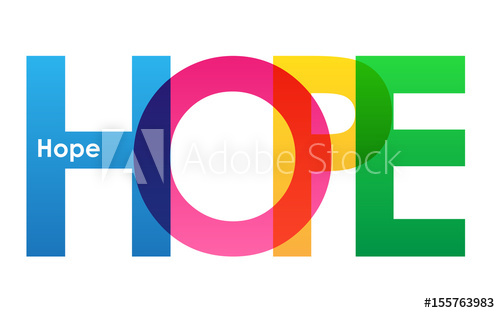 500x313 Hope Colourful Vector Letters Icon