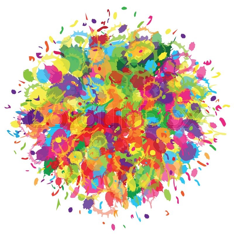 800x800 Abstract For Happy Holi Colourful Background. Vector Illustration