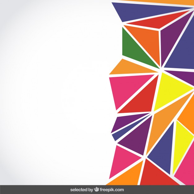 626x626 Background Made Of Colourful Triangles Vector Free Download