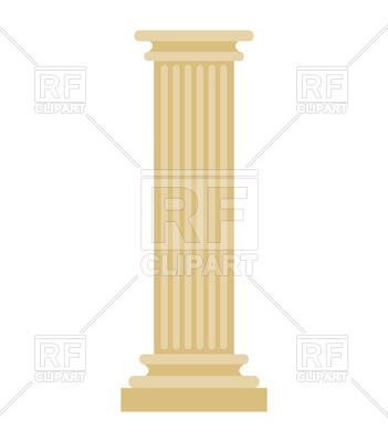 351x400 Greek Column Vector Image Vector Artwork Of Objects Maryvalery