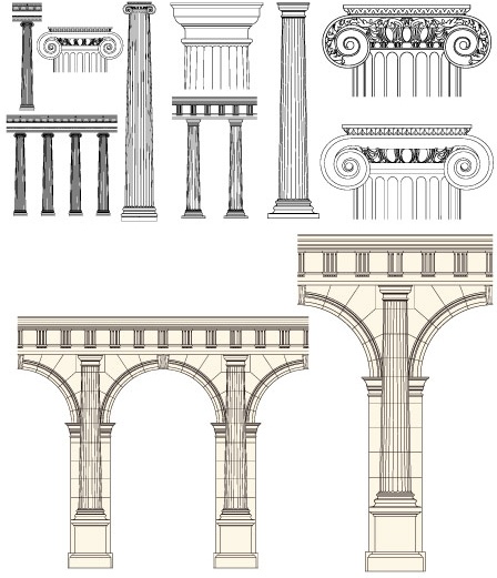448x521 European Pillar Vector Free Vector In Encapsulated Postscript Eps