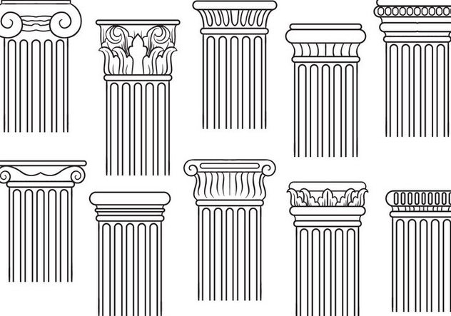 632x443 Free Pillars Vectors Free Vector Download 389155 Cannypic