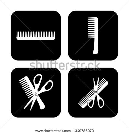 450x470 Comb And Scissors