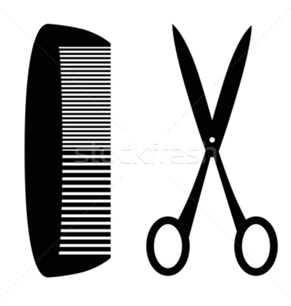 570x600 Comb And Scissors Vector Illustration Alejandro Lozano