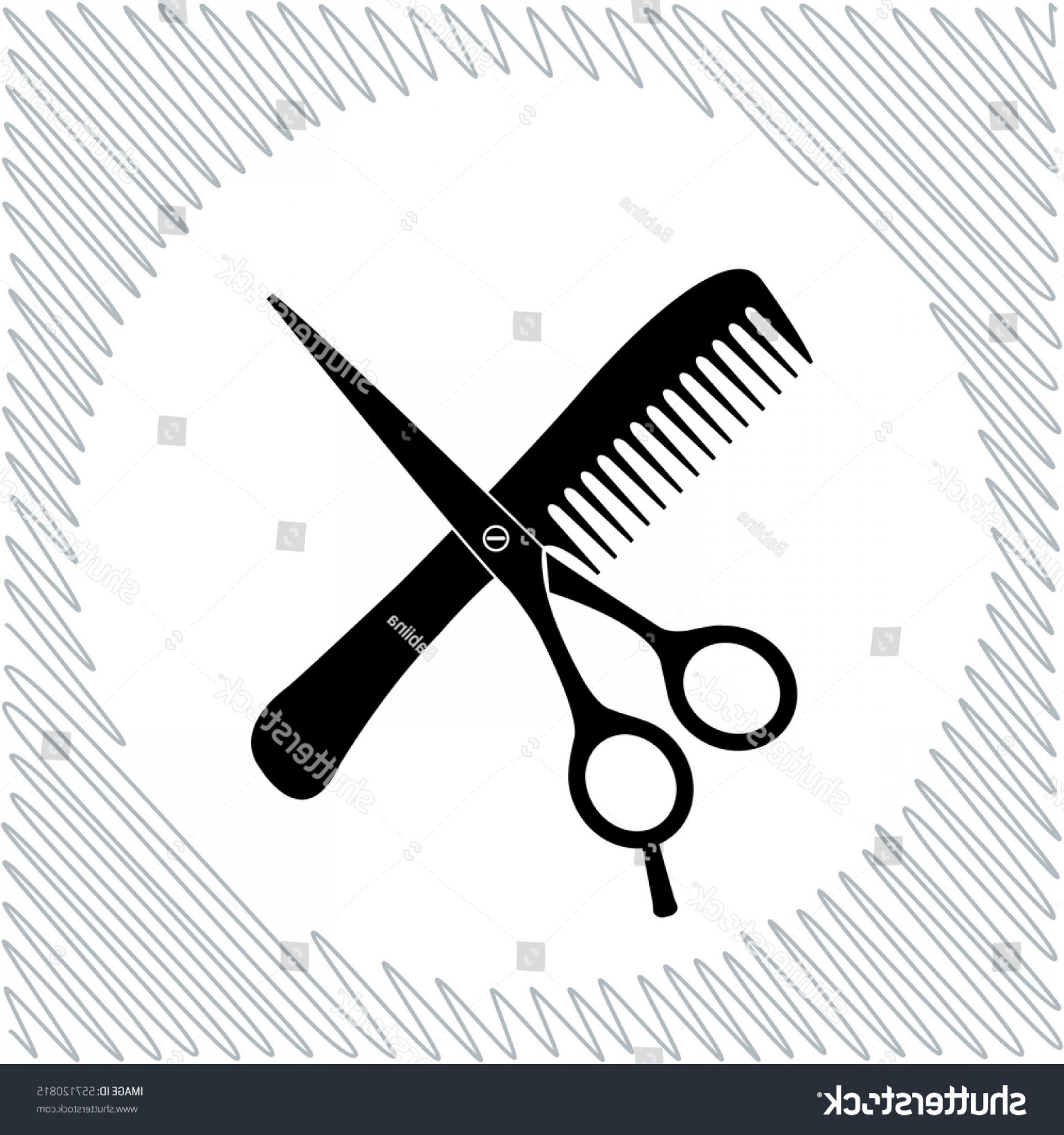 1800x1920 Hair Salon Scissors Comb Vector Icon Lazttweet